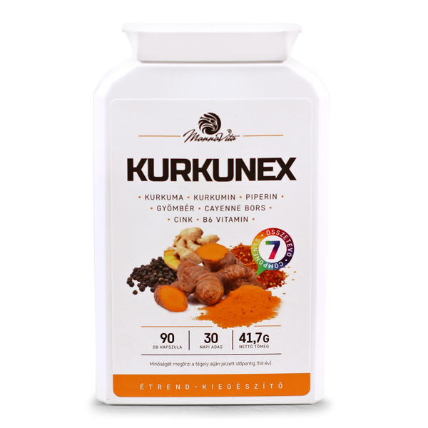 KURKUNEX étrend-kiegészítő, 90db (3 db)