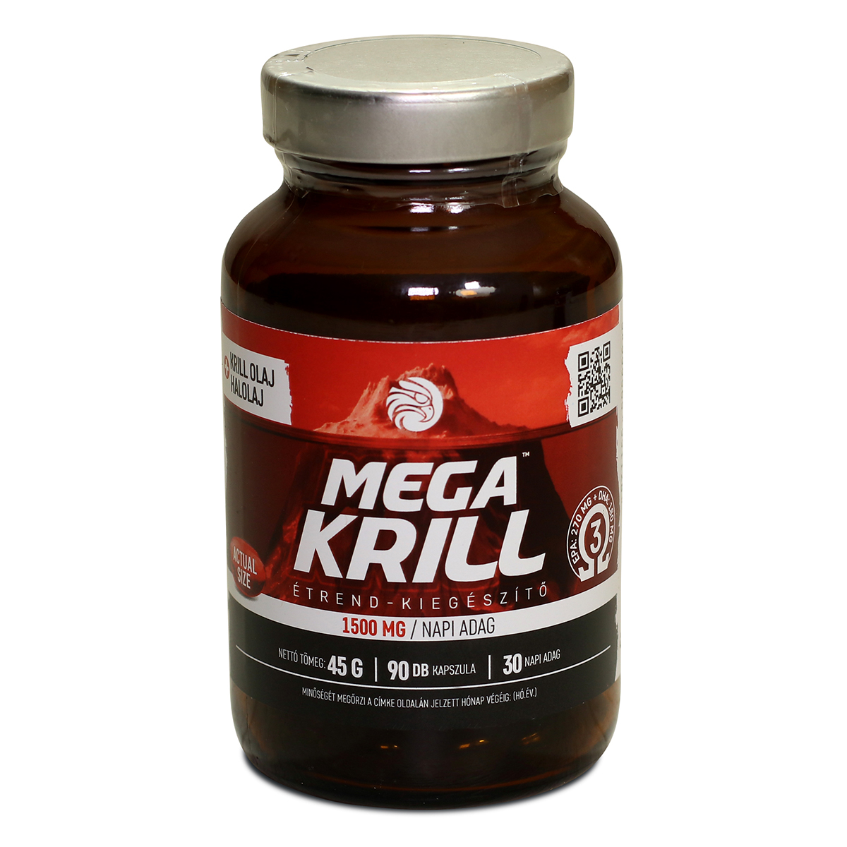 Mega Krill 1500mg krill olaj + halolaj, 90db (3 db)