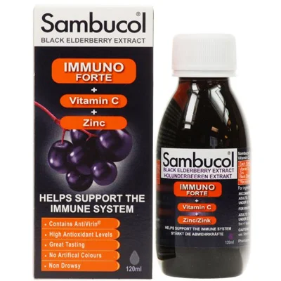 Sambucol fekete bodza Immuno forte, 120ml (3 db)